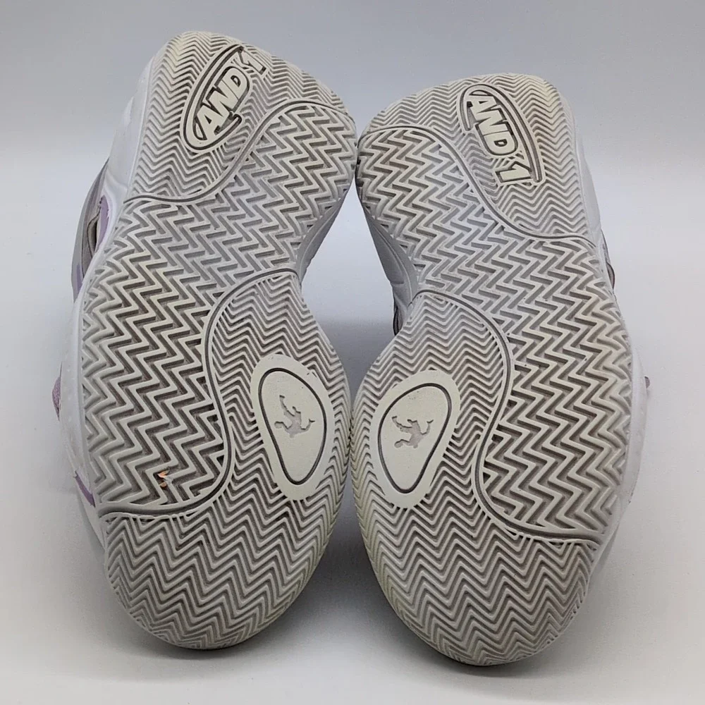 AND 1‎ Shoes Womens  Revel Purple White 6 Baskeball Sneakers Mid Top PQICF23